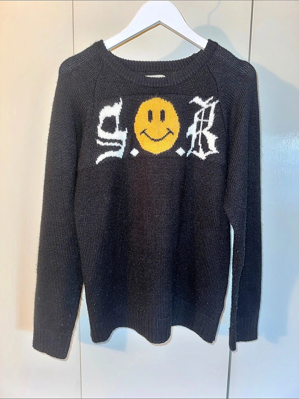 UNIF Sweater with “SOB” Smiley Design